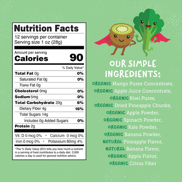 You Love Fruit - Healthy Snack Peel & Eat Fruit Leather - Case Pack of 1 OZ Servings - (12 Pack)