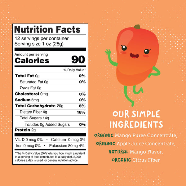 You Love Fruit - Healthy Snack Peel & Eat Fruit Leather - Case Pack of 1 OZ Servings - (12 Pack)