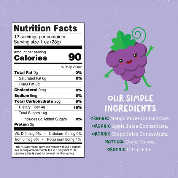 You Love Fruit - Healthy Snack Peel & Eat Fruit Leather - Case Pack of 1 OZ Servings - (12 Pack)